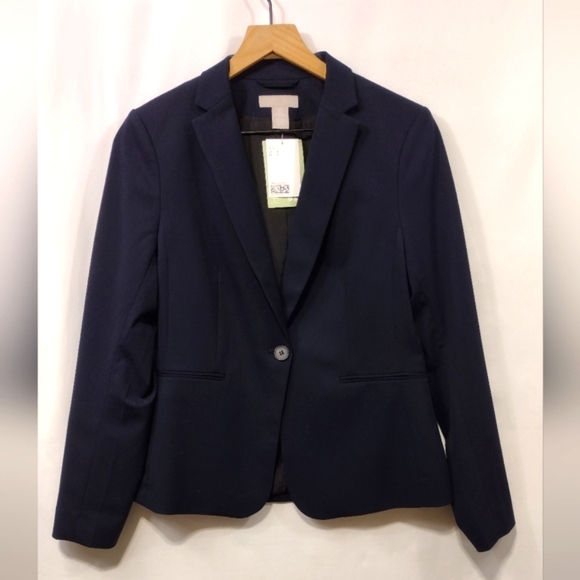 H&M Jackets & Blazers - NWT H&M Tailored Blazer Women's S Blue Office Career Retro 90s Y2K Work